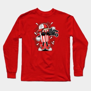 Popcorn Cameraman Long Sleeve T-Shirt